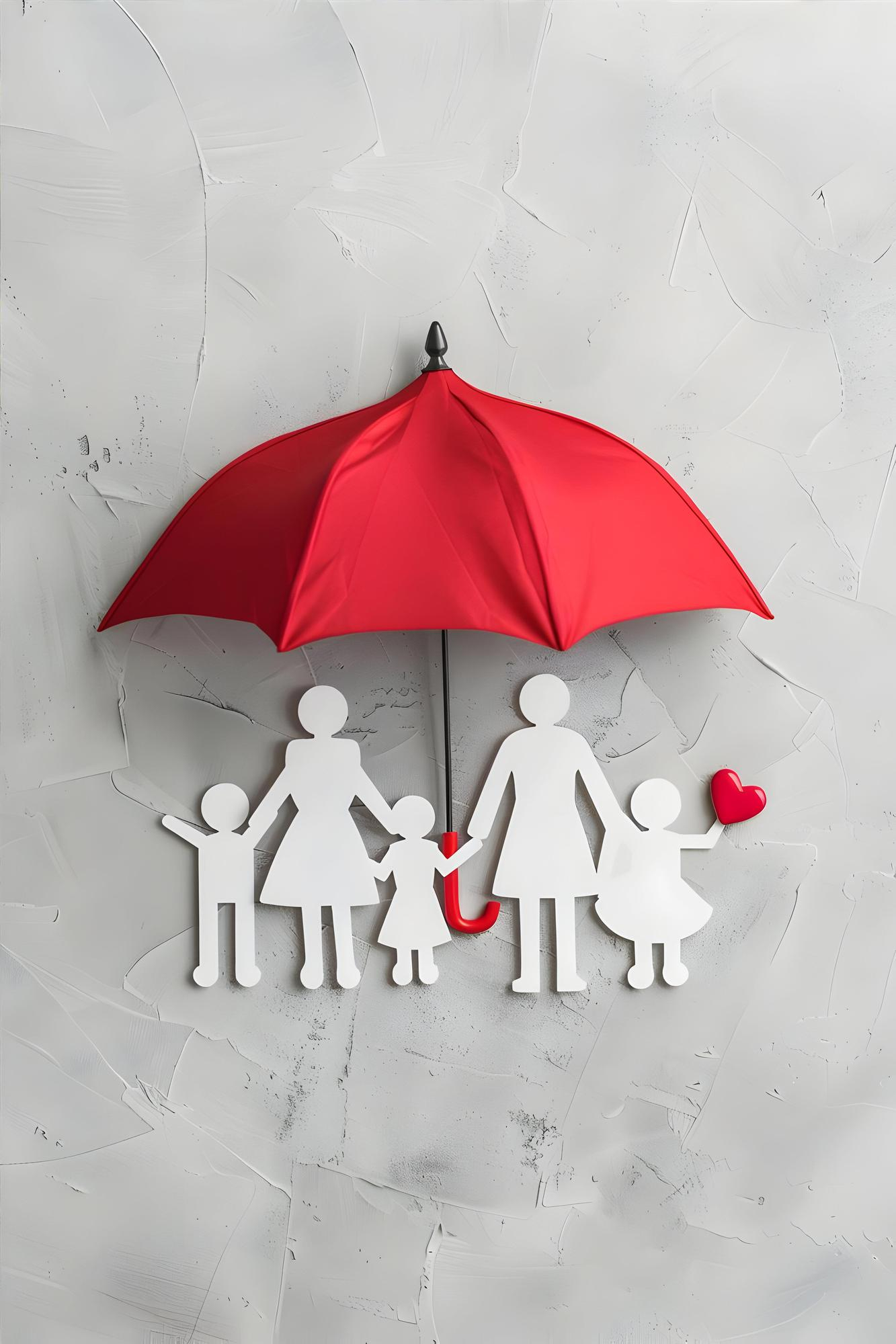 Hayat sigortası poliçesini inceleyen aile ve finansal güvence planlaması